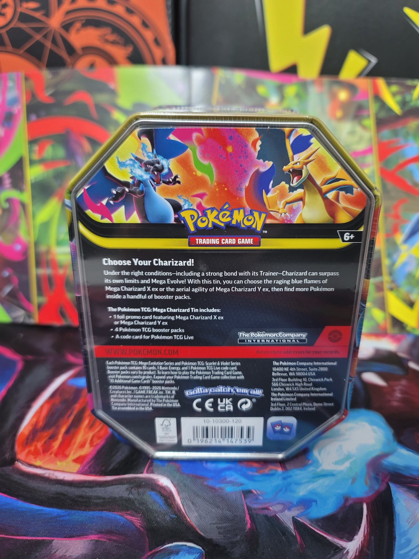 Pokémon TCG: Mega Charizard EX Tin Styles Vary