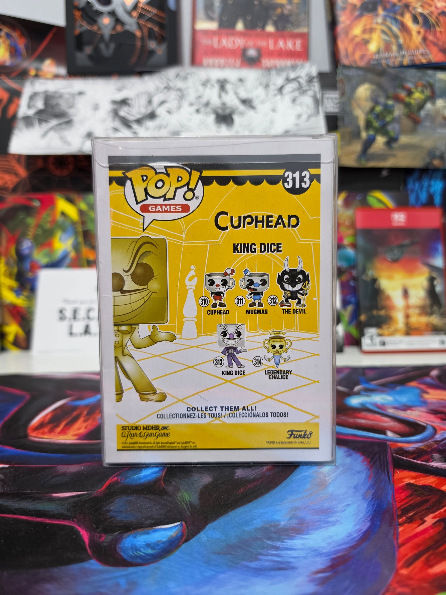 Funko Pop! Games: Cuphead – King Dice #313 (E3 2018 Limited Edition) Vinyl Figure