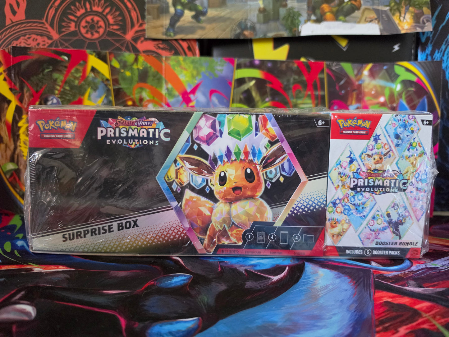 Pokémon TCG Prismatic Evolutions Booster Bundle + Surprise Box Bundle