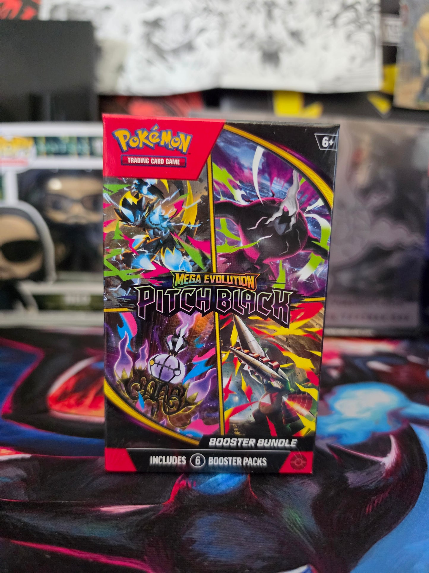 Pokémon TCG: Mega Evolution-Pitch Black Booster Bundle (6 Packs)