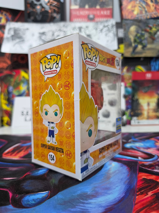 Funko Pop! Animation: Dragon Ball Z – Super Saiyan Vegeta #154 (2019 Summer Convention Limited Edition – Red Chrome) Vinyl Figure