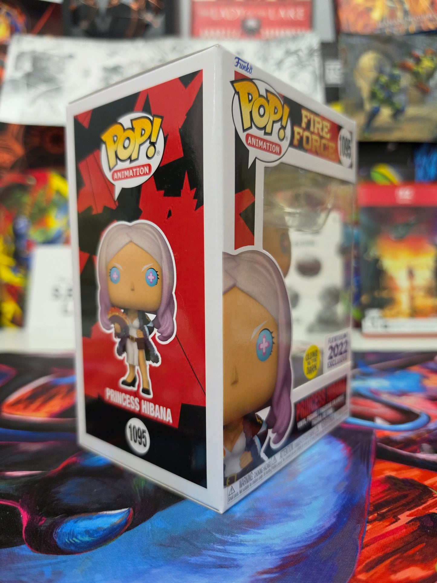 Funko Pop! Animation: Fire Force – Princess Hibana #1095 (Funimation 2022 Exclusive – Glow in the Dark) Vinyl Figure
