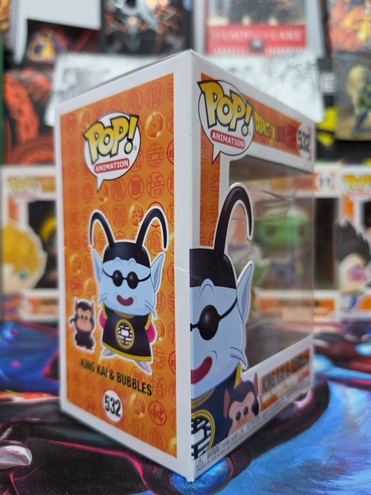 Funko Pop! Animation: Dragon Ball Z – King Kai & Bubbles #532 Vinyl Figure