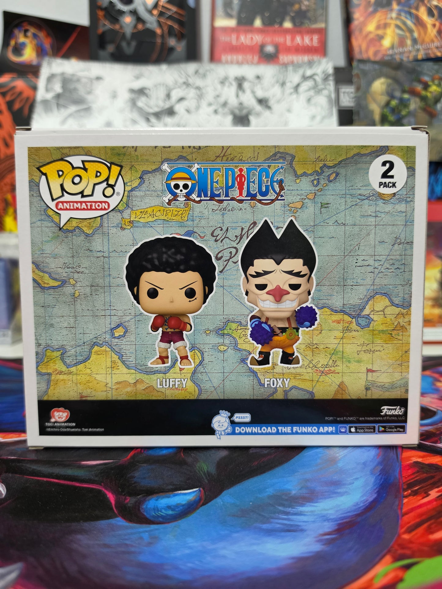 Funko Pop! Animation: One Piece – Luffy & Foxy 2-Pack (Hot Topic Exclusive) Vinyl Figure Set