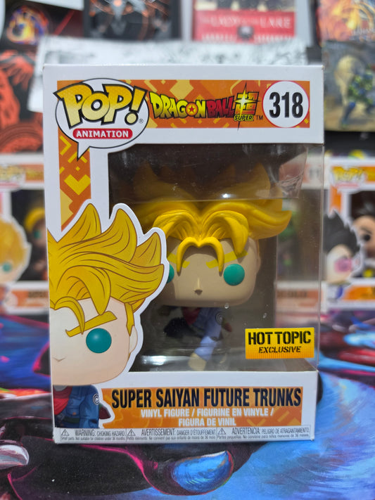Funko Pop! Animation: Dragon Ball Super – Super Saiyan Future Trunks #318 (Hot Topic Exclusive) Vinyl Figure