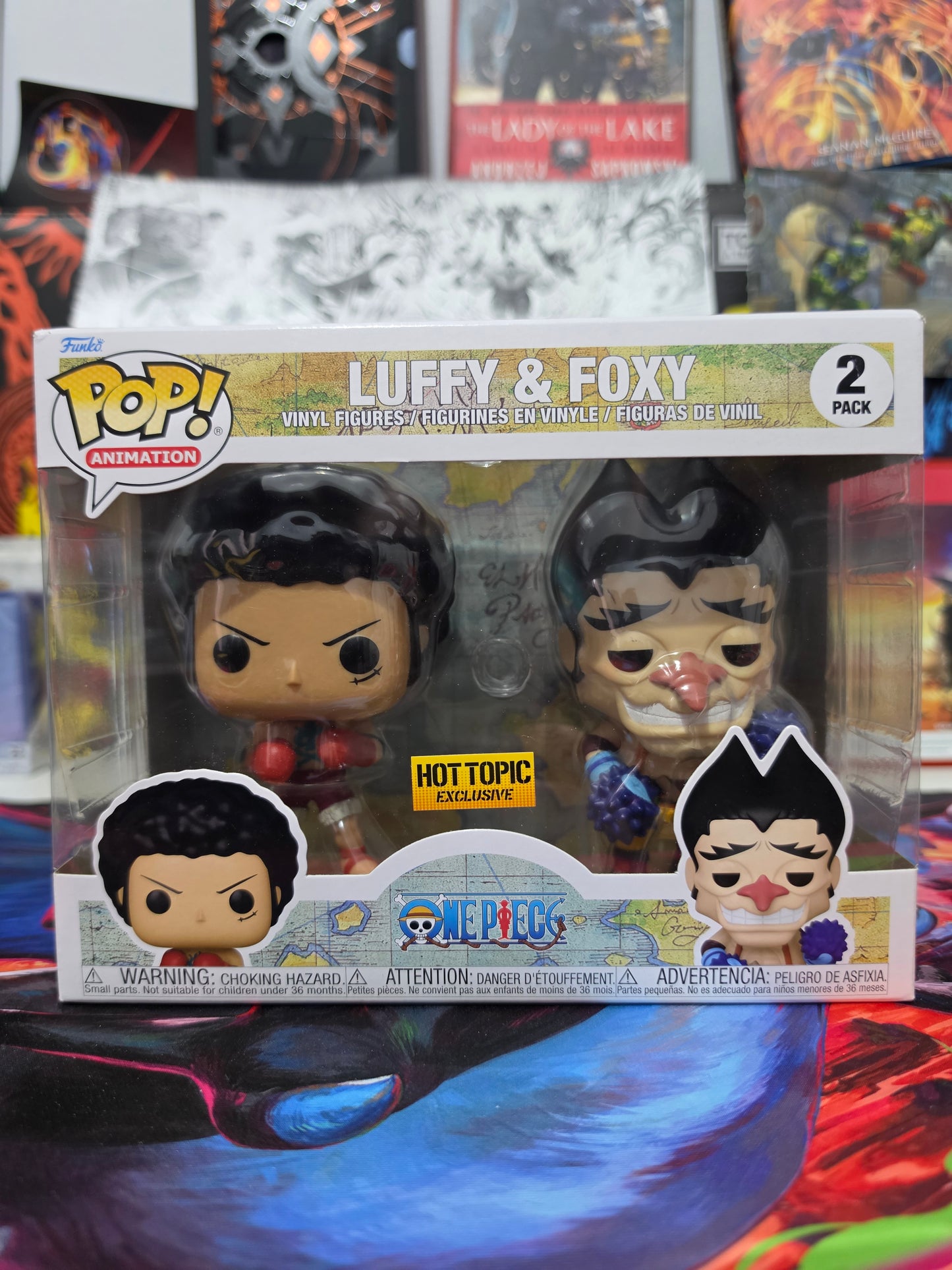 Funko Pop! Animation: One Piece – Luffy & Foxy 2-Pack (Hot Topic Exclusive) Vinyl Figure Set