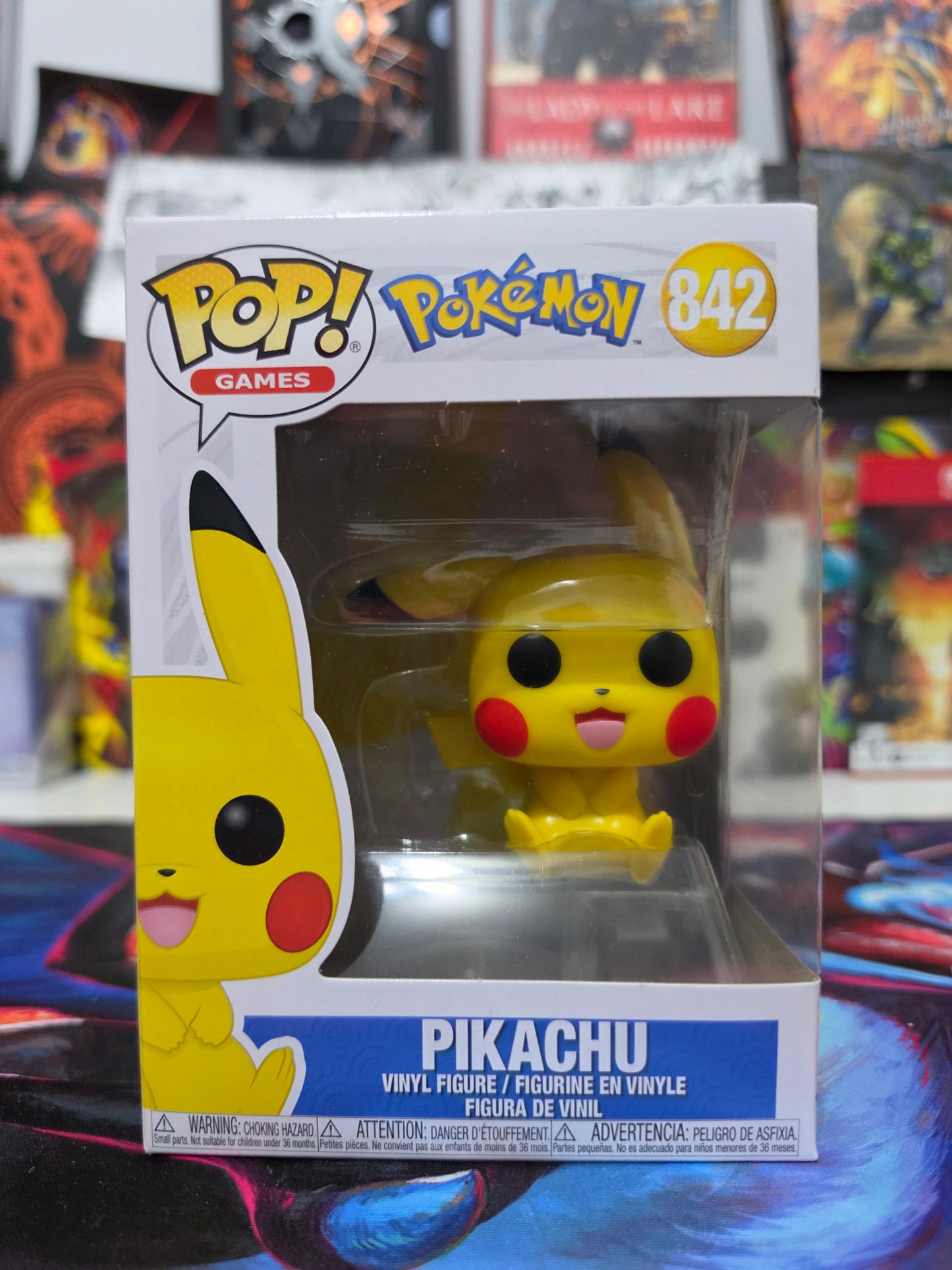 Funko Pop! Games: Pokémon – Pikachu (Sitting) #842 Vinyl Figure
