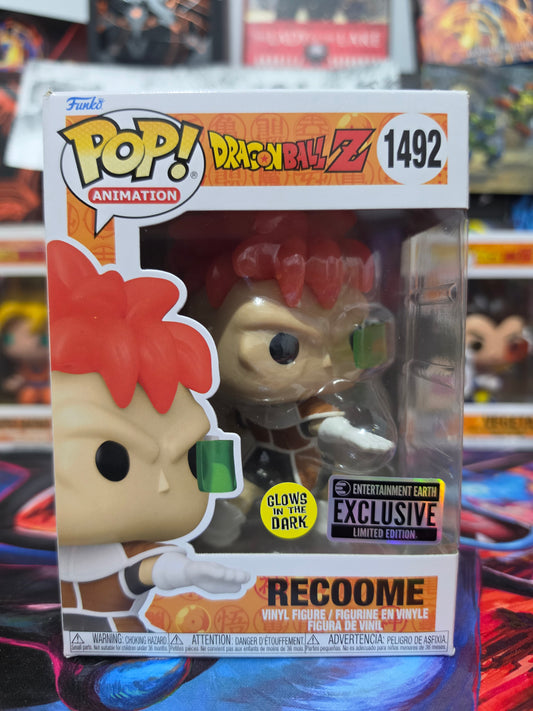 Funko Pop! Animation: Dragon Ball Z – Recoome #1492 (Entertainment Earth Exclusive – Glow in the Dark) Vinyl Figure