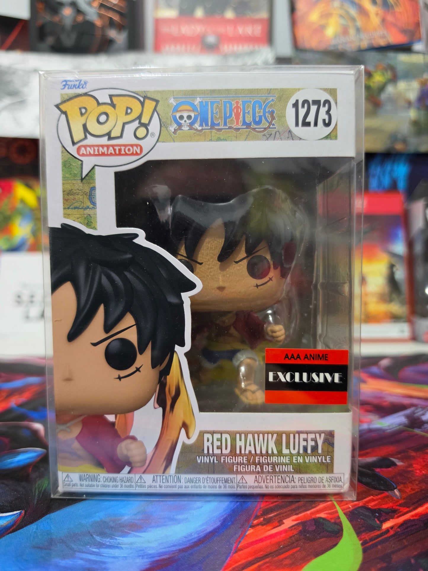 Funko Pop! Animation: One Piece – Red Hawk Luffy #1273 (AAA Anime Exclusive) Vinyl Figure