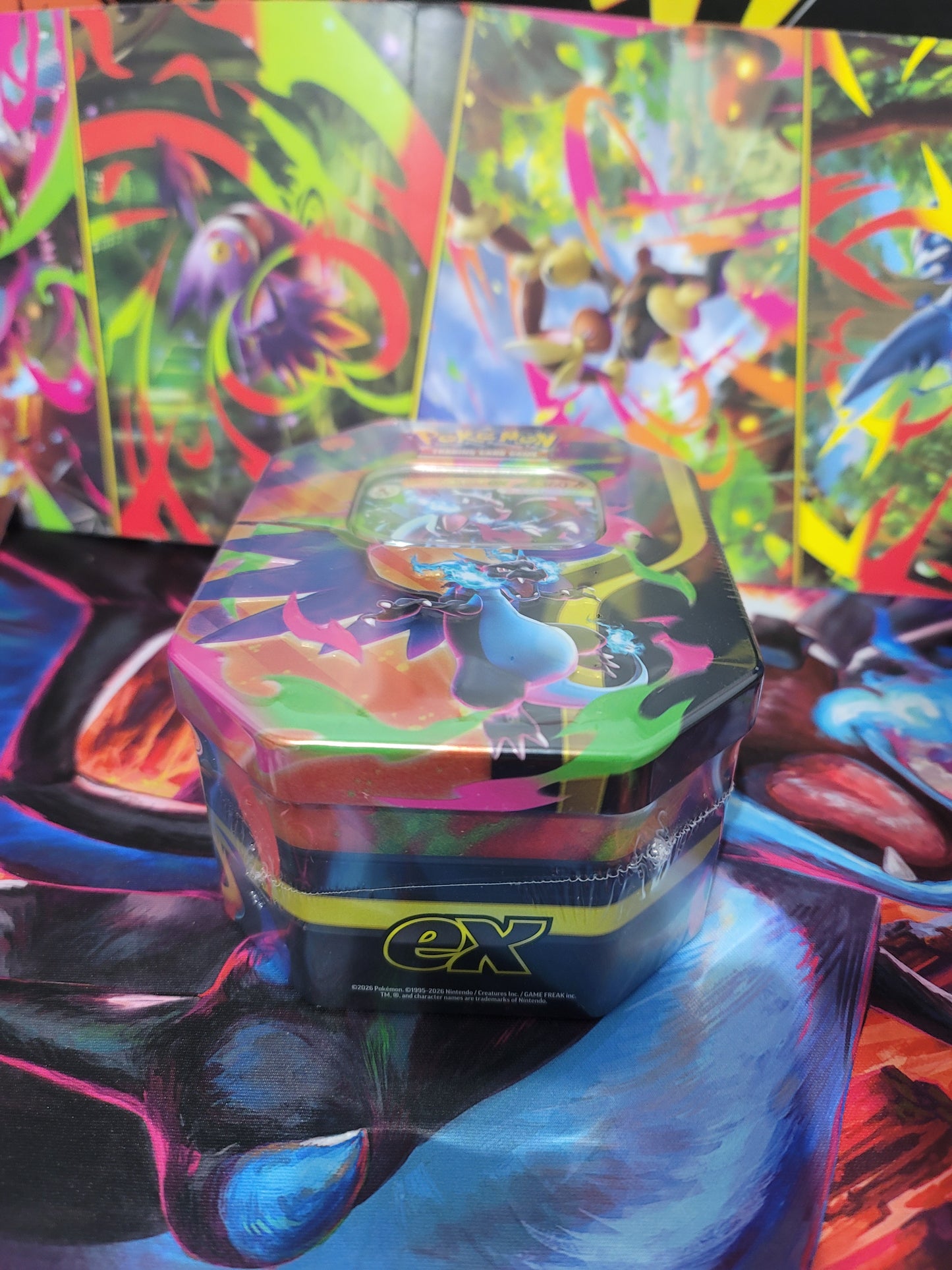 Pokémon TCG: Mega Charizard EX Tin Styles Vary