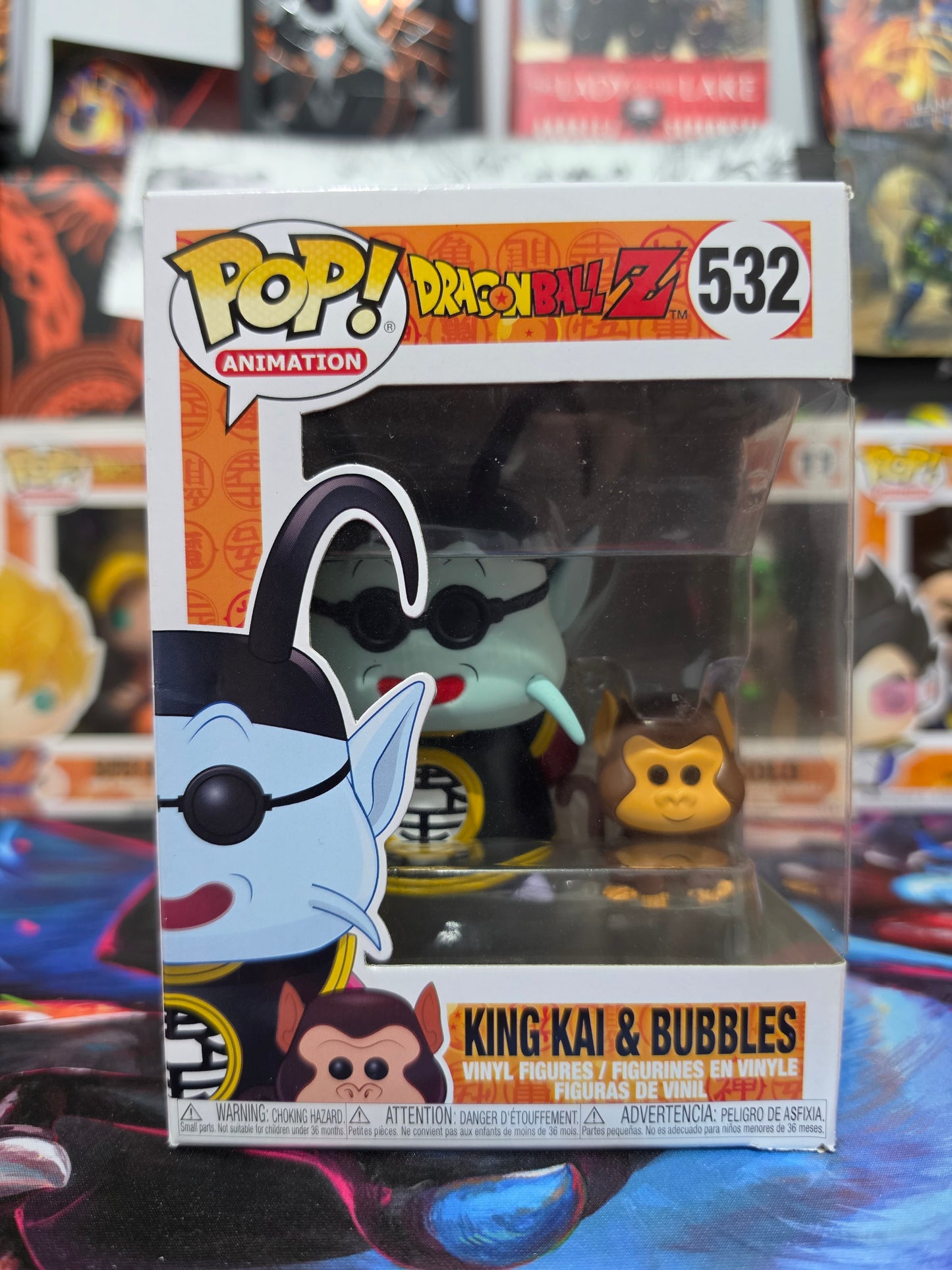 Funko Pop! Animation: Dragon Ball Z – King Kai & Bubbles #532 Vinyl Figure