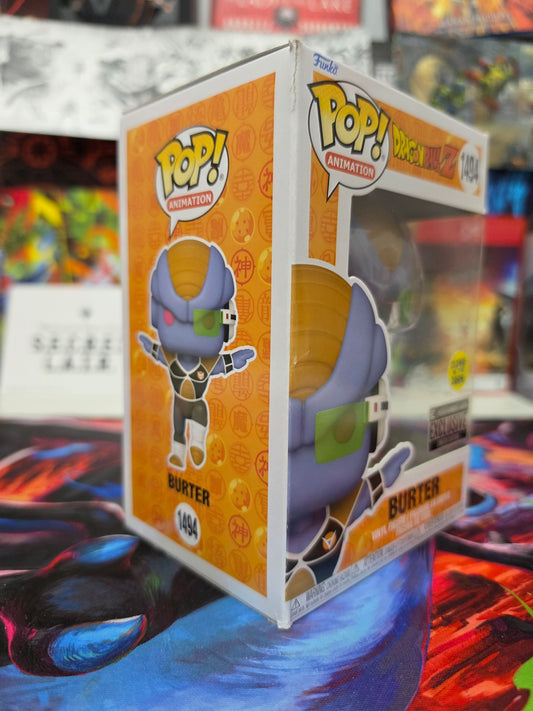 Funko Pop! Animation: Dragon Ball Z – Burter #1494 (Entertainment Earth Exclusive – Glow in the Dark) Vinyl Figure
