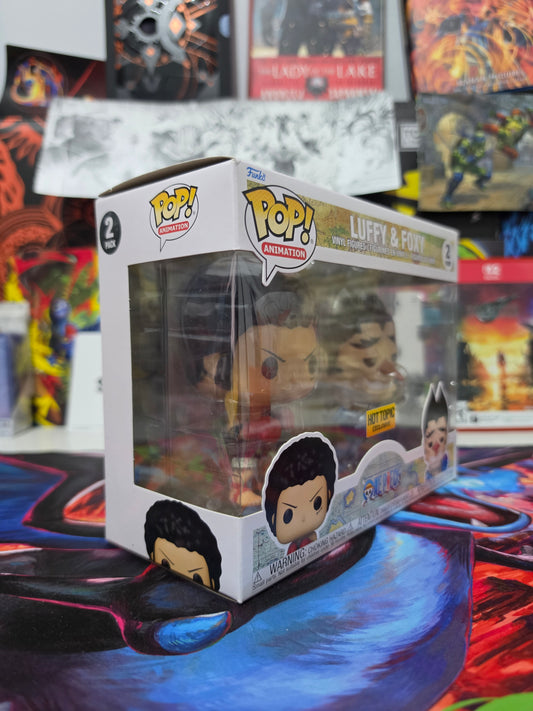 Funko Pop! Animation: One Piece – Luffy & Foxy 2-Pack (Hot Topic Exclusive) Vinyl Figure Set