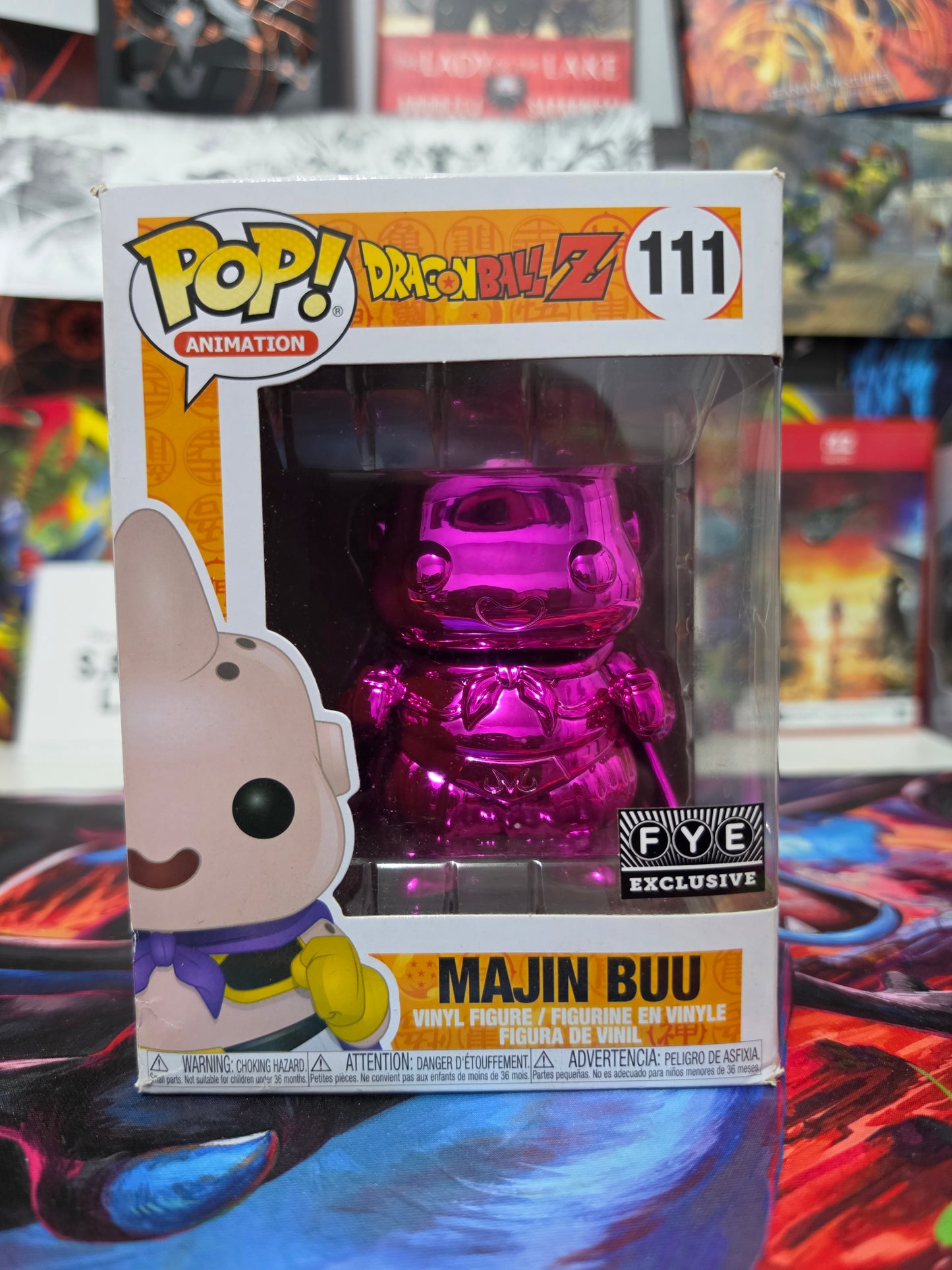 Funko Pop! Animation: Dragon Ball Z – Majin Buu #111 (FYE Exclusive – Metallic) Vinyl Figure