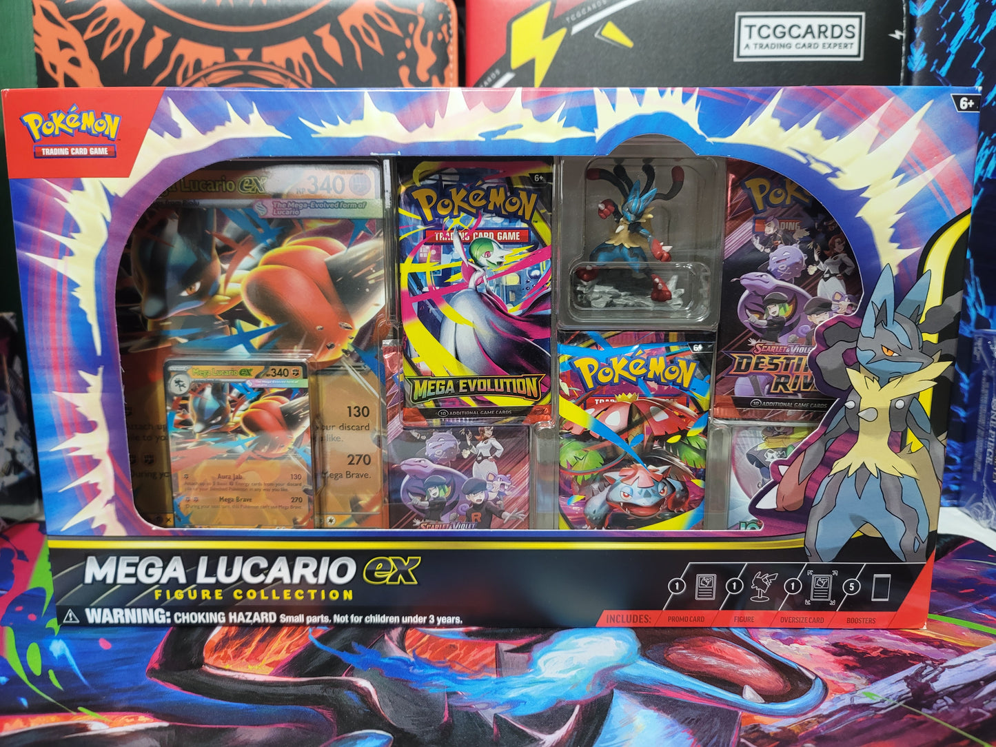 Pokémon TCG Mega Lucario EX Figure Box