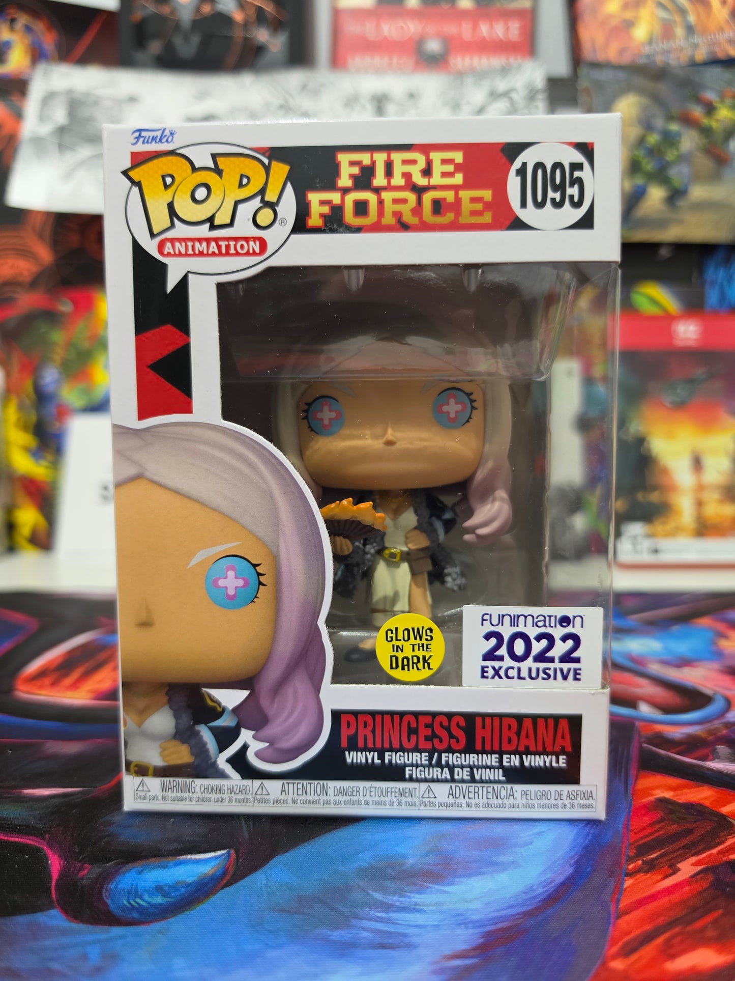 Funko Pop! Animation: Fire Force – Princess Hibana #1095 (Funimation 2022 Exclusive – Glow in the Dark) Vinyl Figure