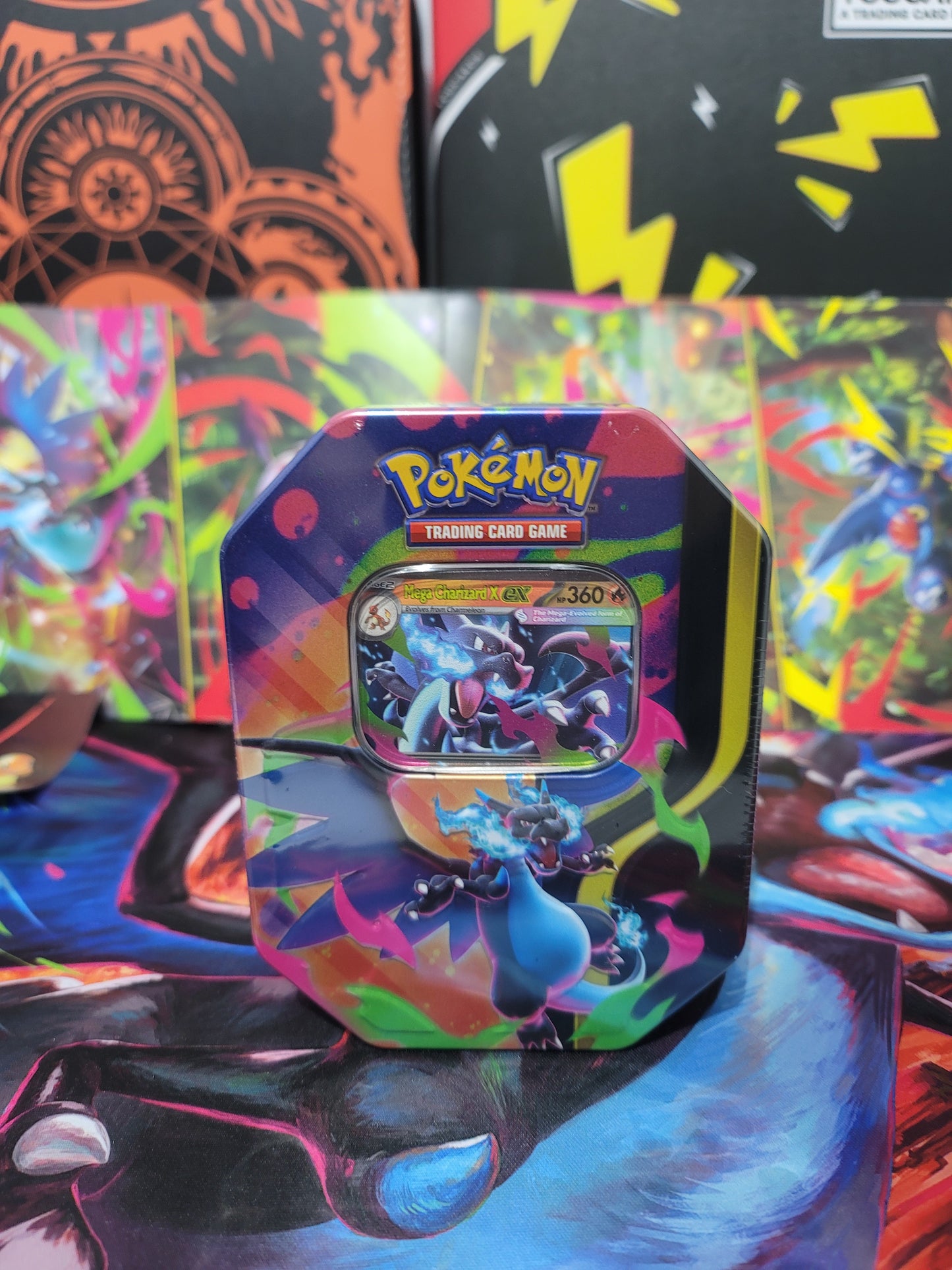 Pokémon TCG: Mega Charizard EX Tin Styles Vary