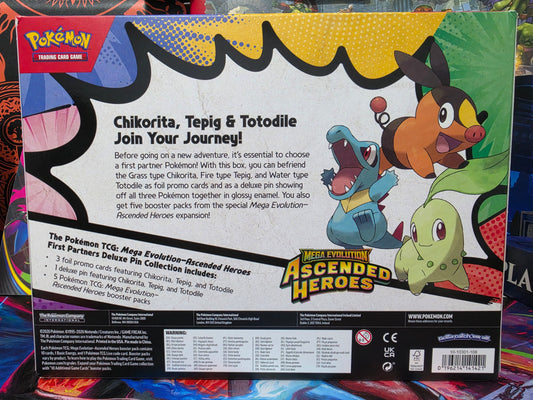 Pokémon TCG: Mega Evolution-Ascended Heroes Deluxe First Partners Deluxe Pin Collection